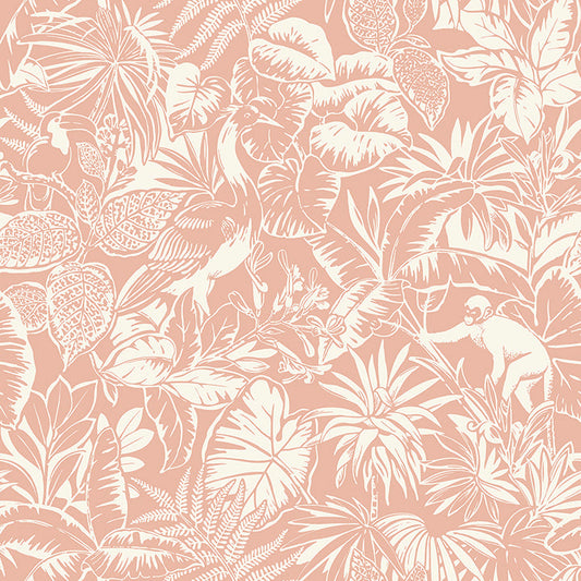 4071-71010 Corcovado Coral Jungle Jamboree Wallpaper