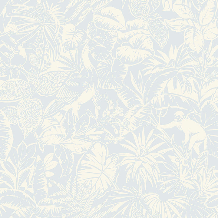 4071-71012 Corcovado Light Blue Jungle Jamboree Wallpaper