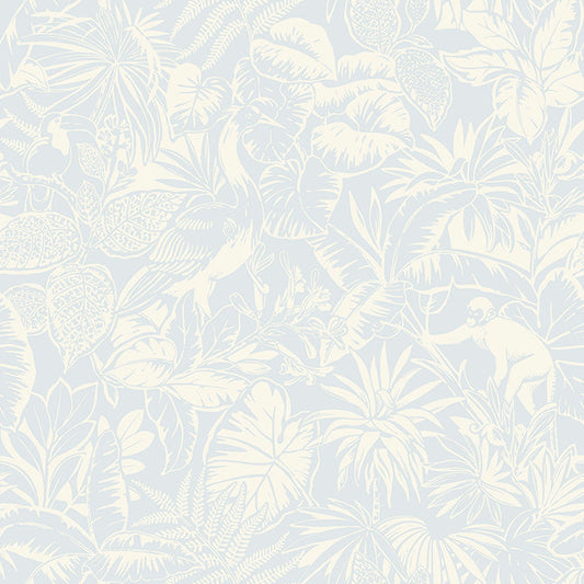 4071-71012 Corcovado Light Blue Jungle Jamboree Wallpaper