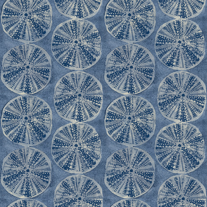 4071-71025 Sea Biscuit Blue Sand Dollar Wallpaper