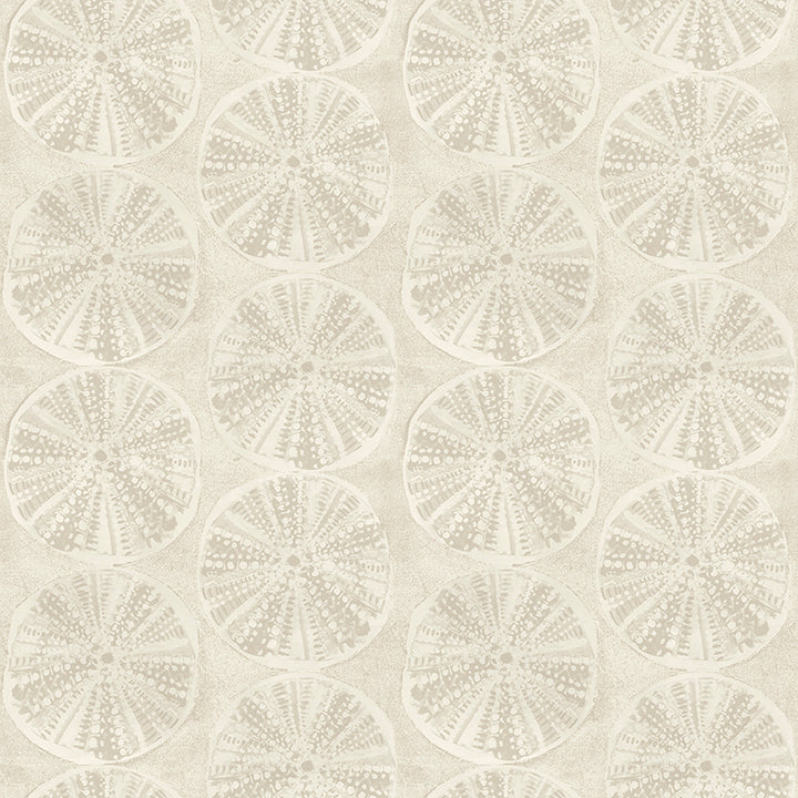 4071-71027 Sea Biscuit Beige Sand Dollar Wallpaper