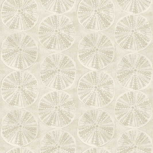 4071-71027 Sea Biscuit Beige Sand Dollar Wallpaper