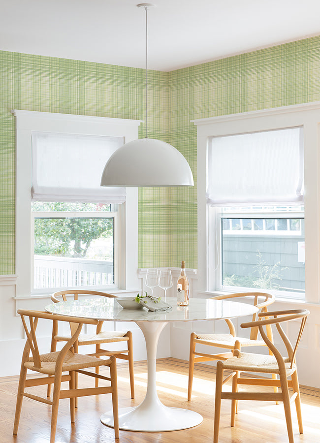 4071-71042 Madras Green Plaid Wallpaper