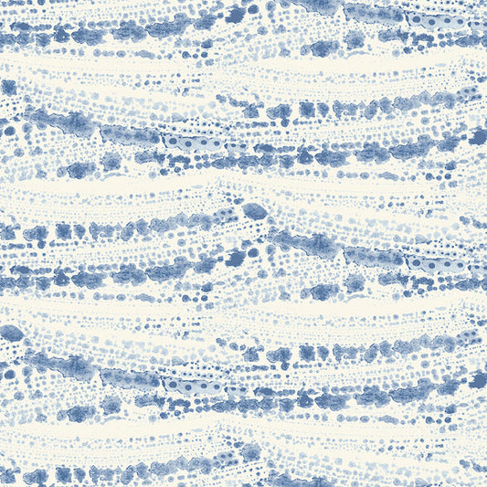 4071-71046 Rannell Navy Abstract Scallop Wallpaper