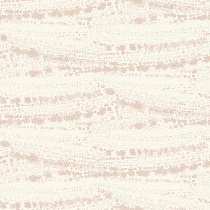4071-71047 Rannell Peach Abstract Scallop Wallpaper