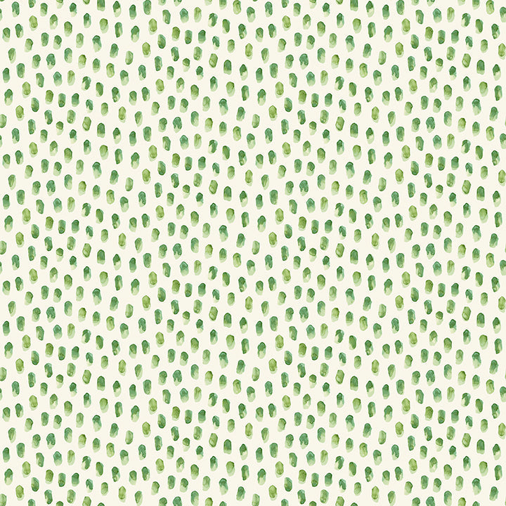 4071-71062 Sand Drips Green Painted Dots Wallpaper