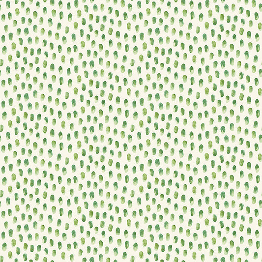4071-71062 Sand Drips Green Painted Dots Wallpaper