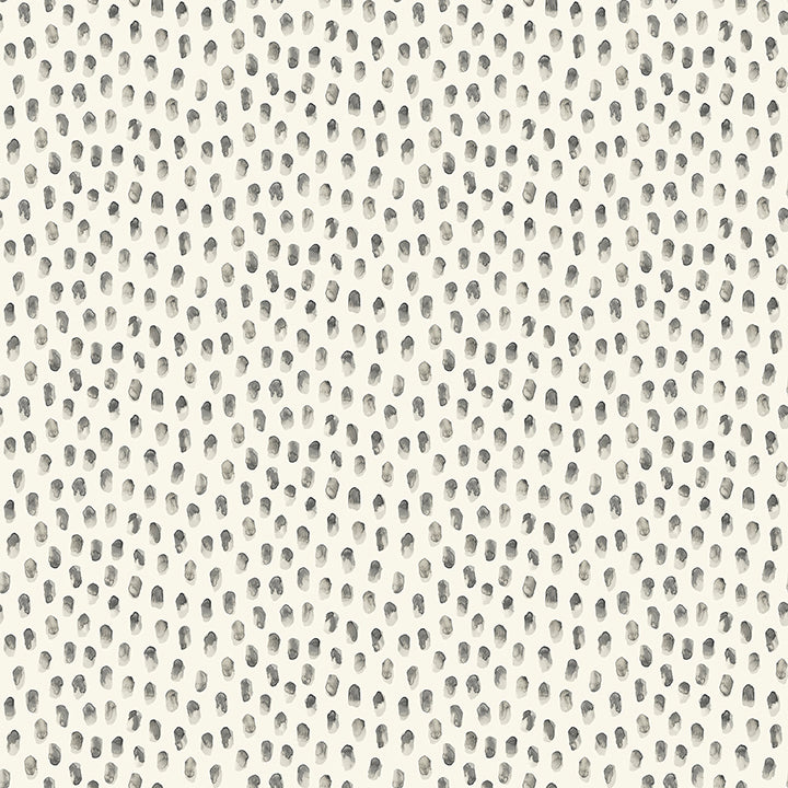 4071-71063 Sand Drips Dark Grey Painted Dots Wallpaper