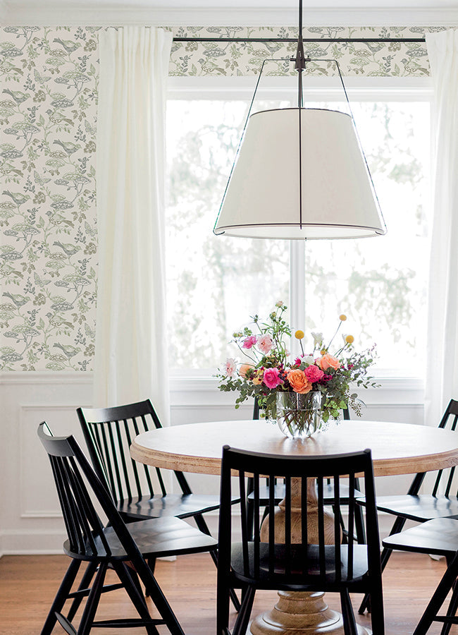 3125-72315 Malmo Green Trail Wallpaper