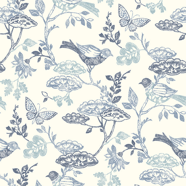 3125-72316 Malmo Blue Trail Wallpaper