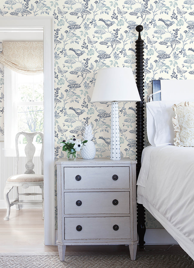 3125-72316 Malmo Blue Trail Wallpaper