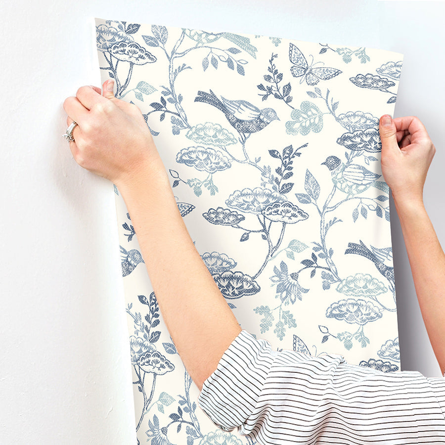 3125-72316 Malmo Blue Trail Wallpaper