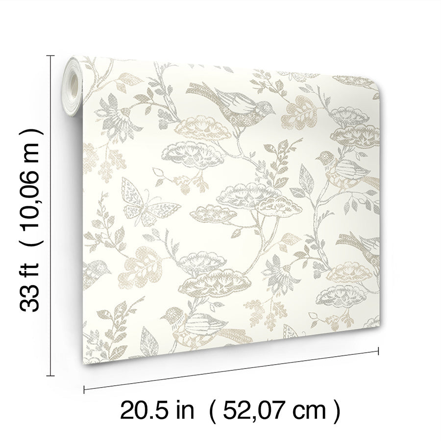 3125-72317 Malmo Grey Trail Wallpaper