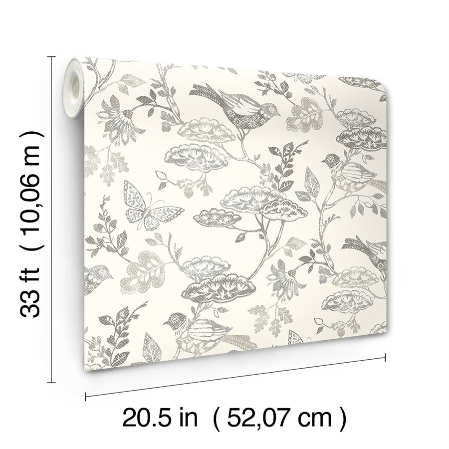 3125-72319 Malmo Black Trail Wallpaper