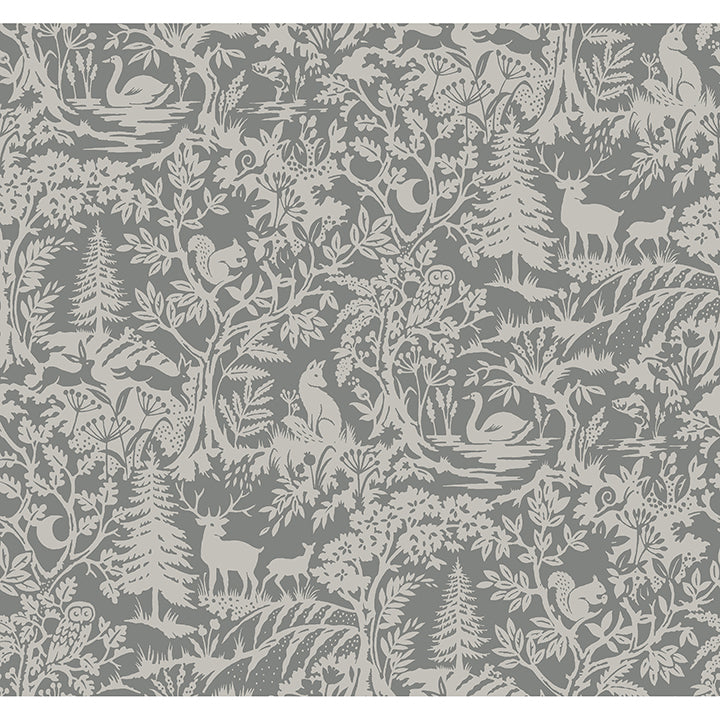 3125-72321 Alrick Charcoal Forest Venture Wallpaper