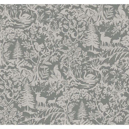 3125-72321 Alrick Charcoal Forest Venture Wallpaper