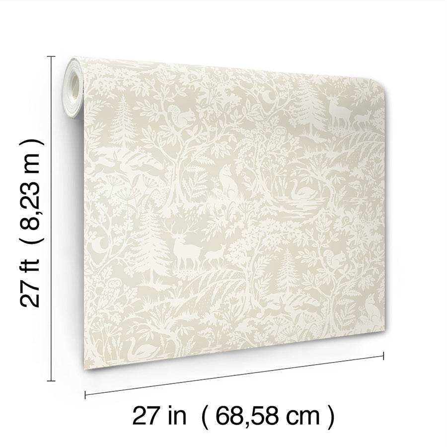 3125-72325 Alrick Taupe Forest Venture Wallpaper