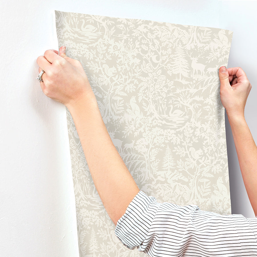 3125-72325 Alrick Taupe Forest Venture Wallpaper