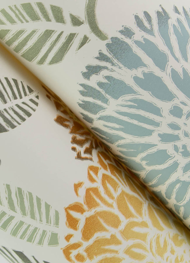 3125-72326 Zalipie Apricot Floral Trail Wallpaper