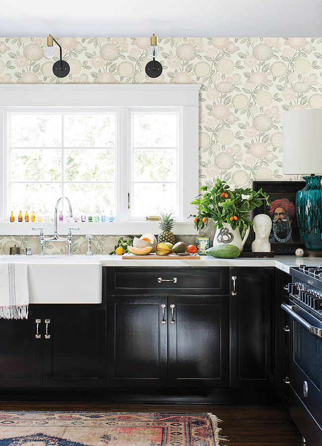 3125-72329 Zalipie Blush Floral Trail Wallpaper
