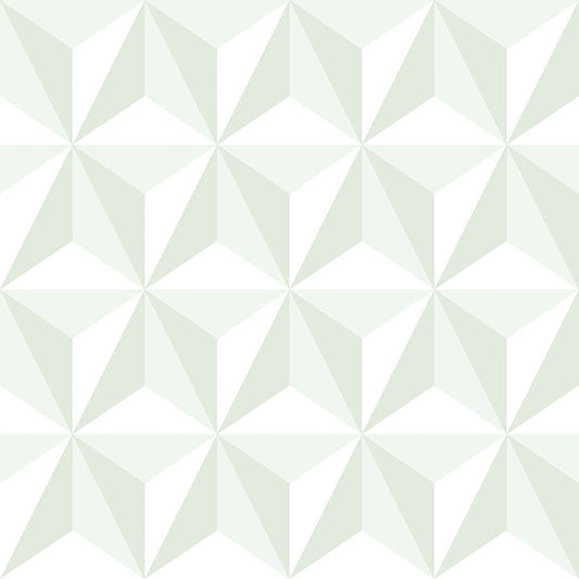 4060-138913 Adella Sage Geometric Wallpaper