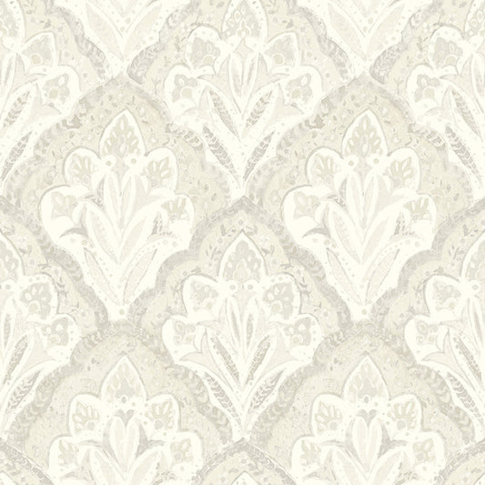 3125-72339 Mimir Dove Quilted Damask Wallpaper