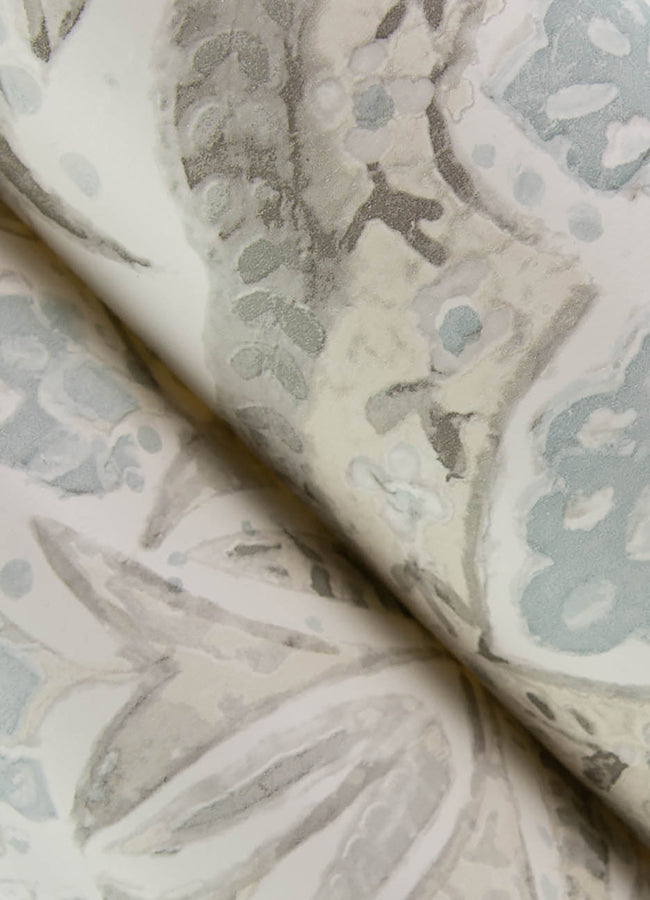 3125-72340 Mimir Grey Quilted Damask Wallpaper