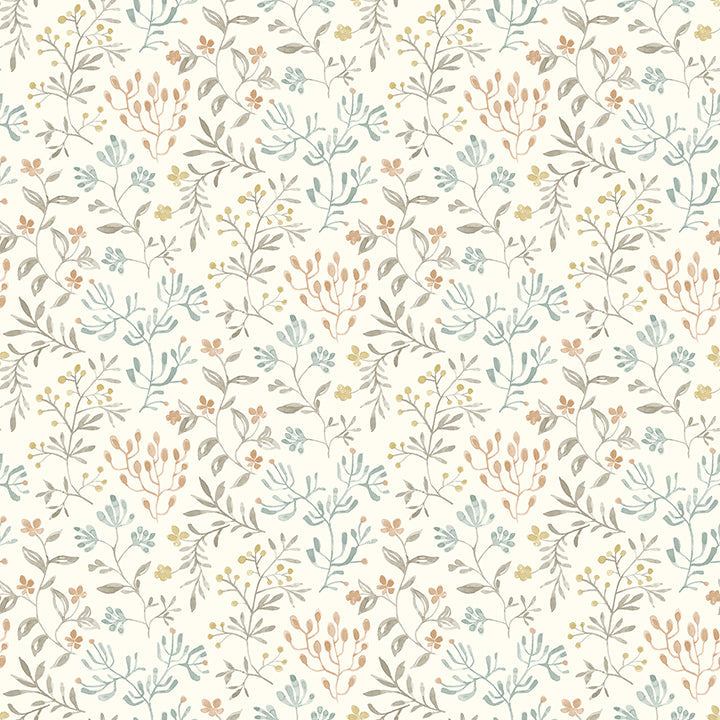 3125-72353 Tarragon Pastel Dainty Meadow Wallpaper
