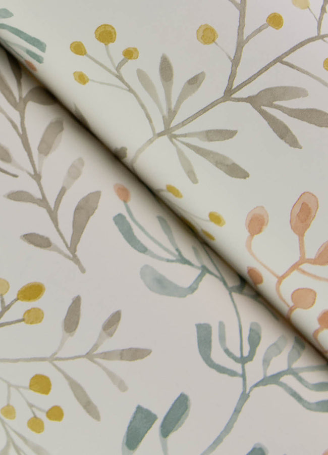 3125-72353 Tarragon Pastel Dainty Meadow Wallpaper