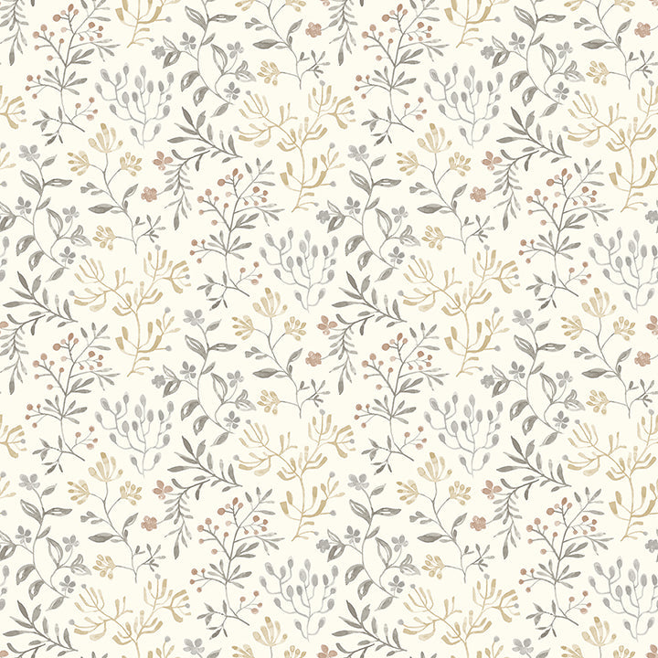 3125-72356 Tarragon Grey Dainty Meadow Wallpaper