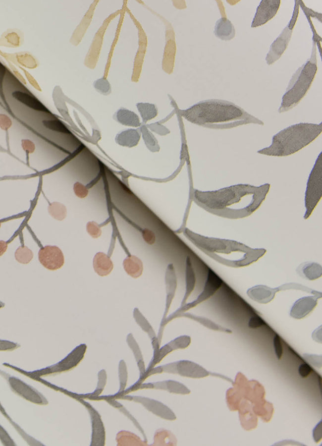 3125-72356 Tarragon Grey Dainty Meadow Wallpaper