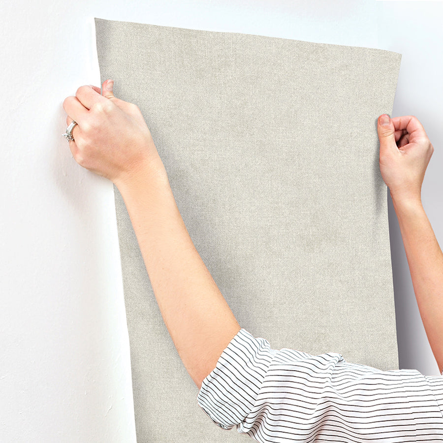 3125-72360 Homespun Grey Textured Wallpaper