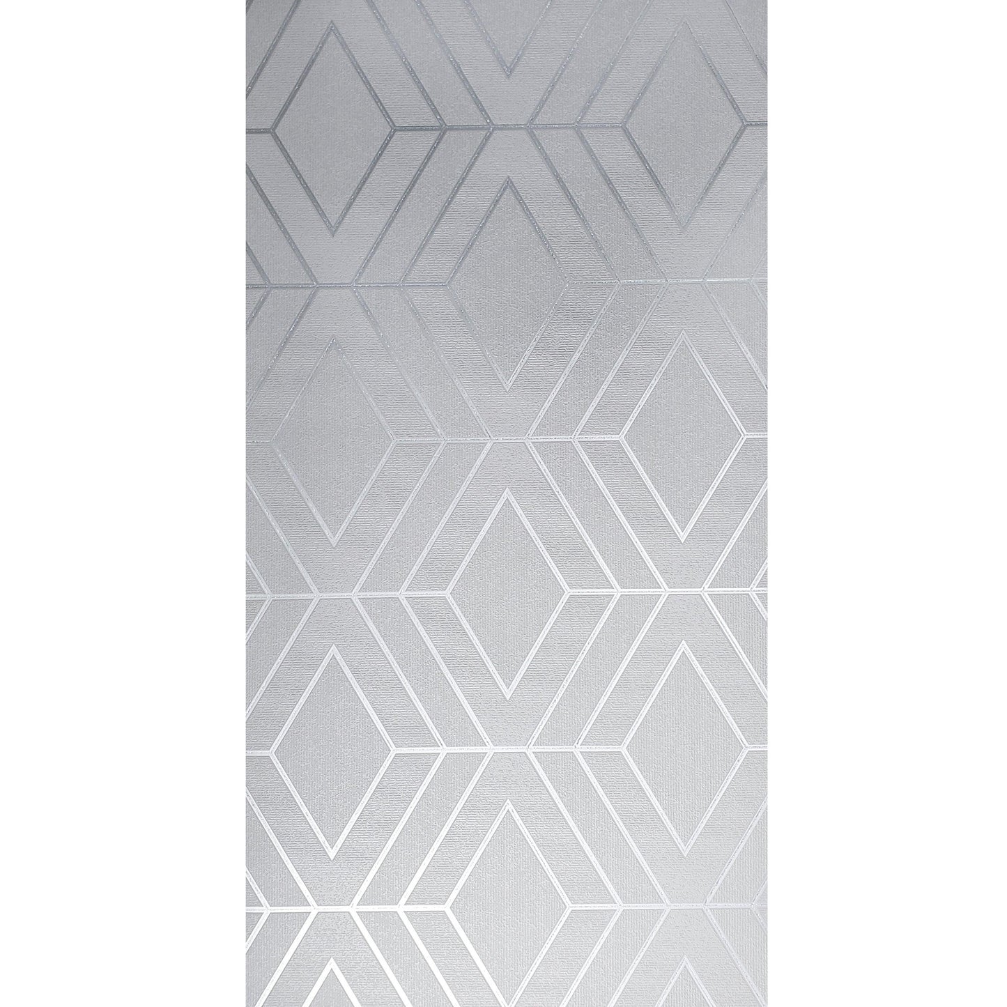WM423440 Geometric Gray Silver Glitter Triangle Wallpaper - wallcoveringsmart