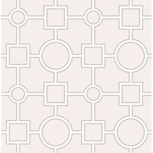  2625-21809 Matrix Light Grey Geometric Wallpaper