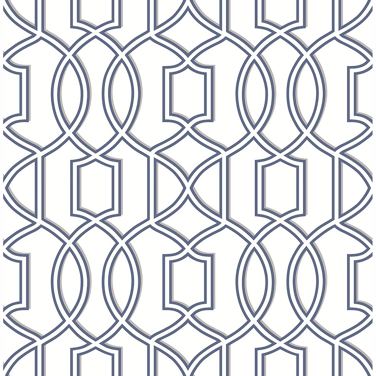 2625-21815 Quantum Blue Trellis Wallpaper