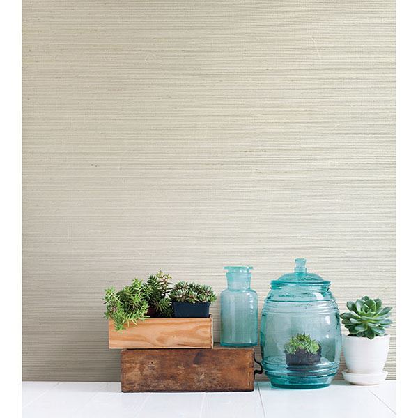 2732-65651 Cebu Cream Off white Natural Grasscloth Wallpaper