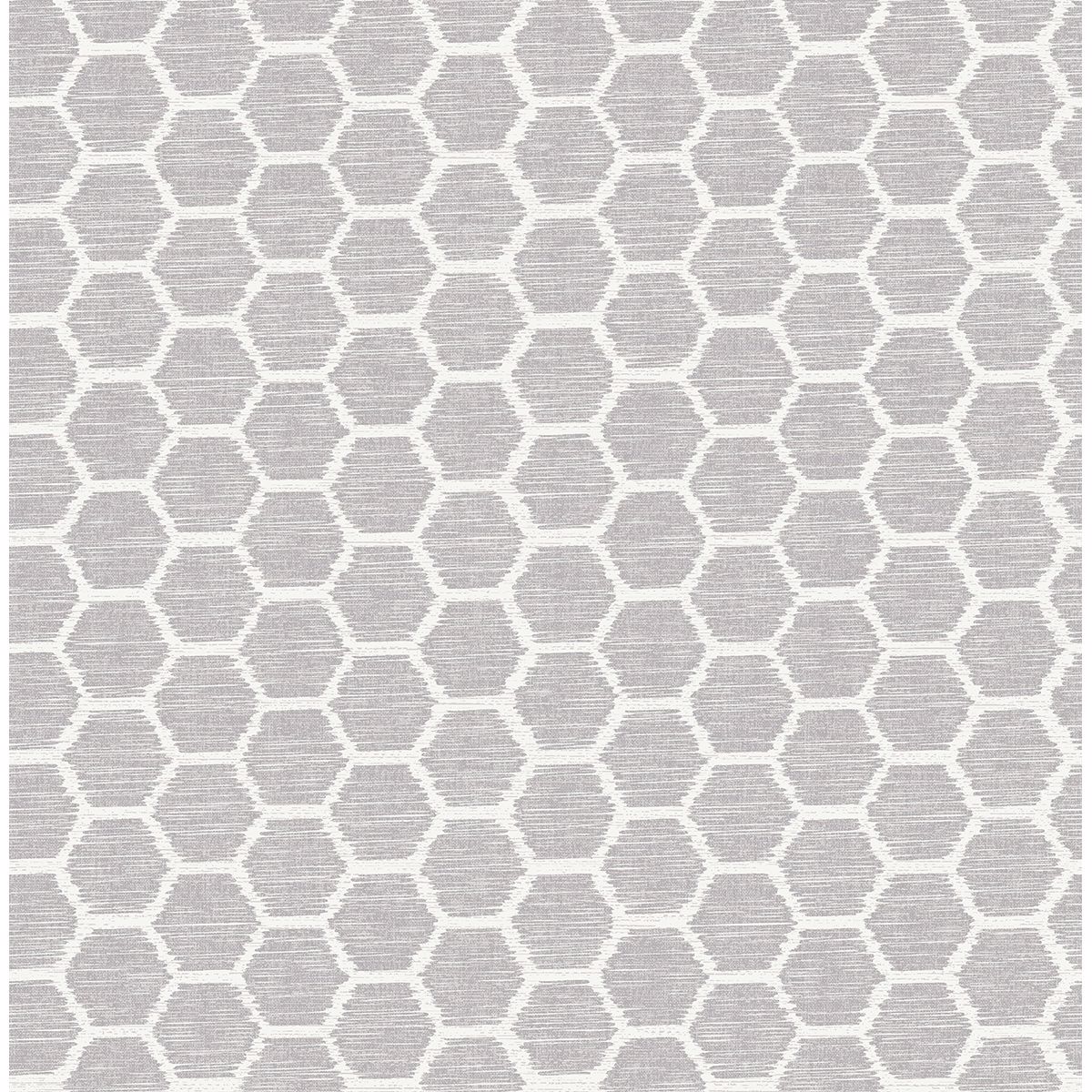  2793-24711 Aura Lavender Honeycomb Wallpaper