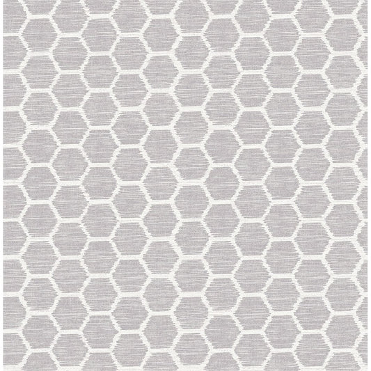 2793-24711 Aura Lavender Honeycomb Wallpaper