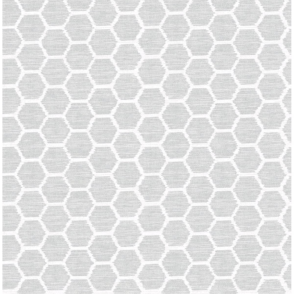 2793-24712 Aura Grey Honeycomb Wallpaper