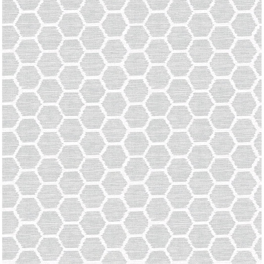 2793-24712 Aura Grey Honeycomb Wallpaper