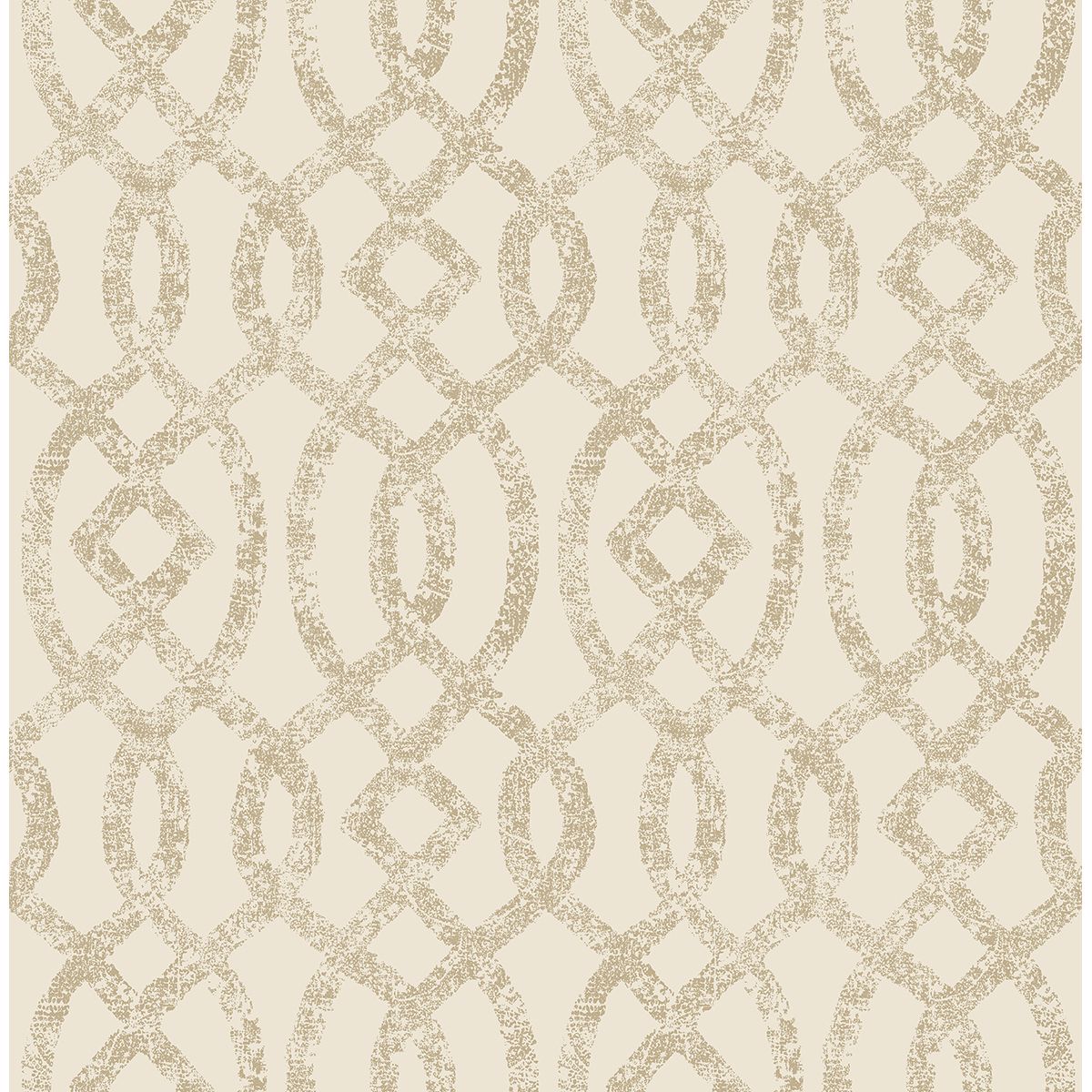 2793-24724 Ethereal Bronze Trellis Wallpaper