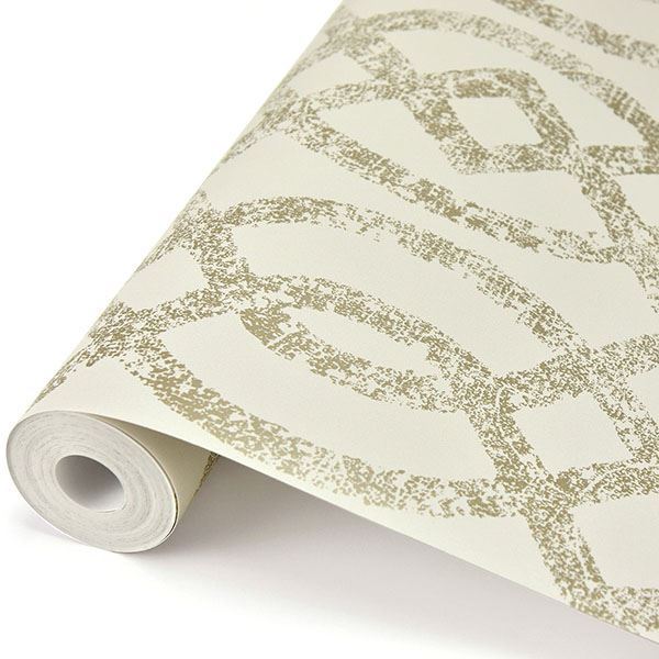  2793-24724 Ethereal Bronze Trellis Wallpaper