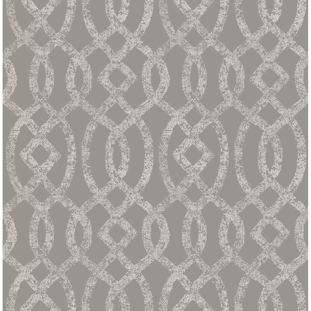 2793-24725 Ethereal Grey Trellis Wallpaper