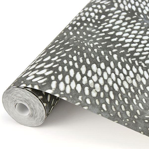  2793-24730 Ethos Pewter Abstract Wallpaper