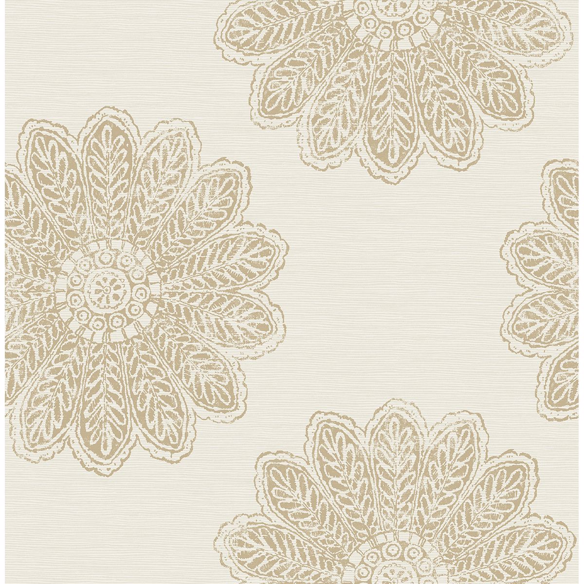 2793-24745 Sol Light Brown Medallion Wallpaper