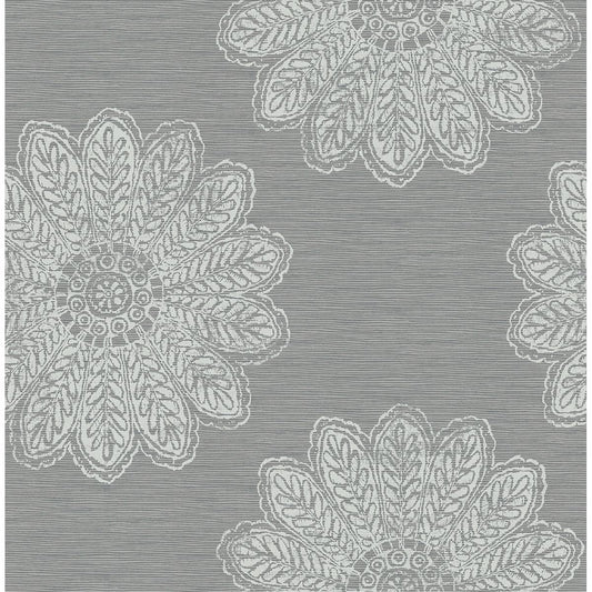 2793-24746 Sol Slate Medallion Wallpaper