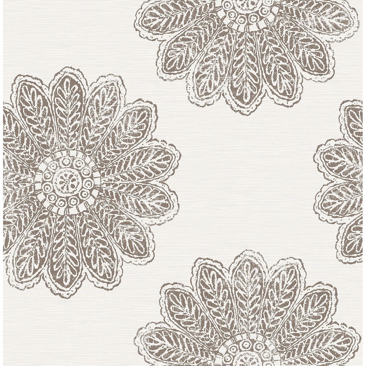 2793-24748 Sol Espresso Medallion Wallpaper