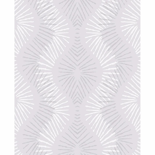 2793-87327 Feliz Silver Beaded Ogee Wallpaper
