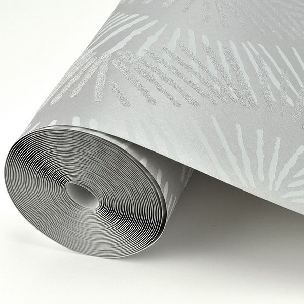 2793-87327 Feliz Silver Beaded Ogee Wallpaper