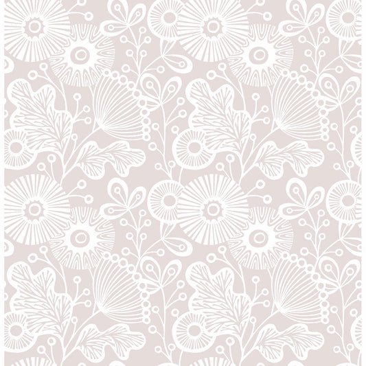 2821-25109 Ana Rose Floral Wallpaper
